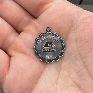 Vintage 925 Sterling Silver "Graduation Day" Scalloped Pendant Bracelet Charm